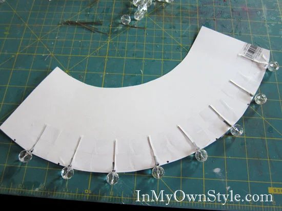 How to make a chandelier shade cover