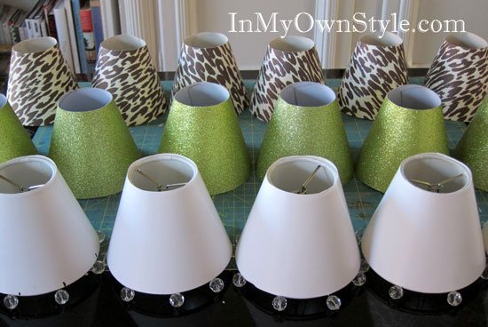 DIY: Chandelier Shade Covers