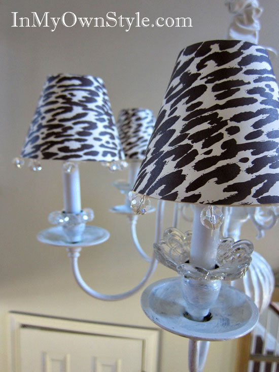 Chandelier Shade Covers Tutorial