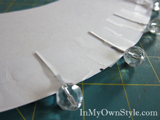 How to cover chandelier shades
