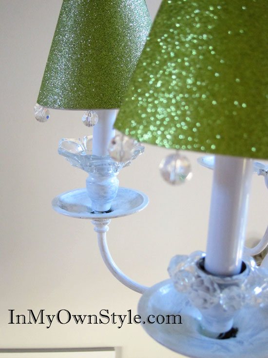 Scrapbook Paper Chandelier Shades
