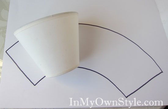 How to make a Chandelier Cover with Scrapbook