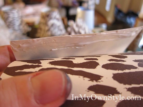 How to glue seams on lamp shades