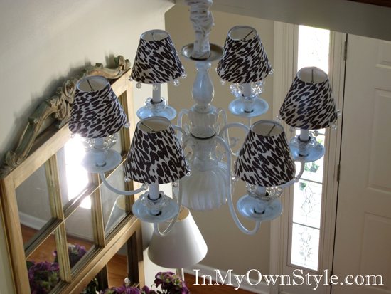 Chandelier Shade Covers Animal Print