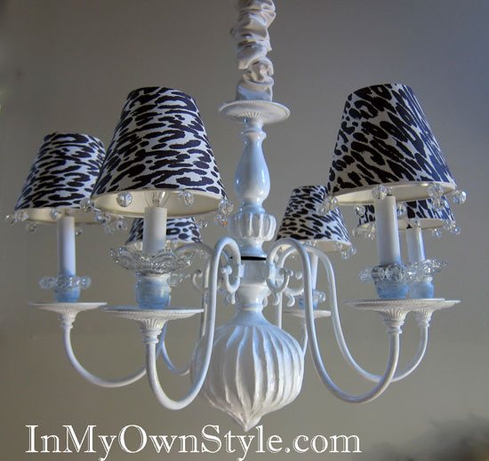 How to make Scrapbook Paper Chandelier shades