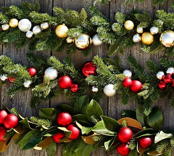 3 Christmas garlands