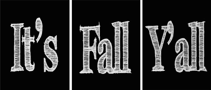 Free fall printables 8 x 10 for the home or farmhouse that say, It's Fall Y'all.