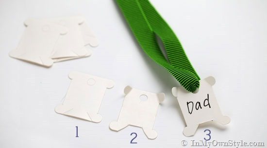 Father's Day Gift tags for Kids to make.