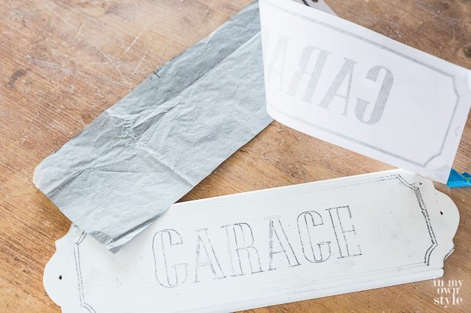 How to transfer lettering to wood