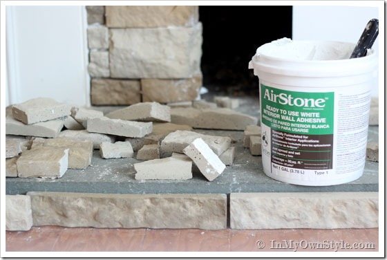 AirStone Fireplace Makeover