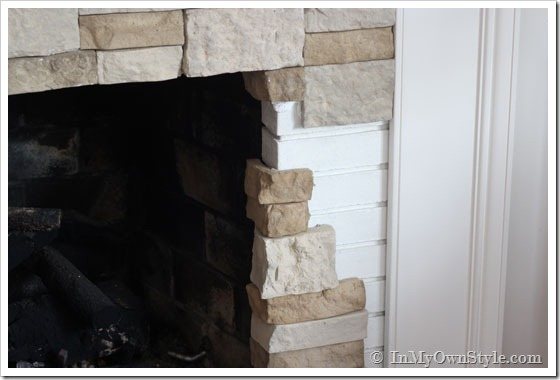 Firepalce makeover using AirStone