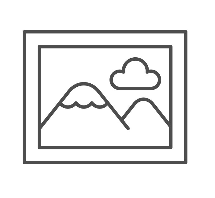 line drawing of a photo frame