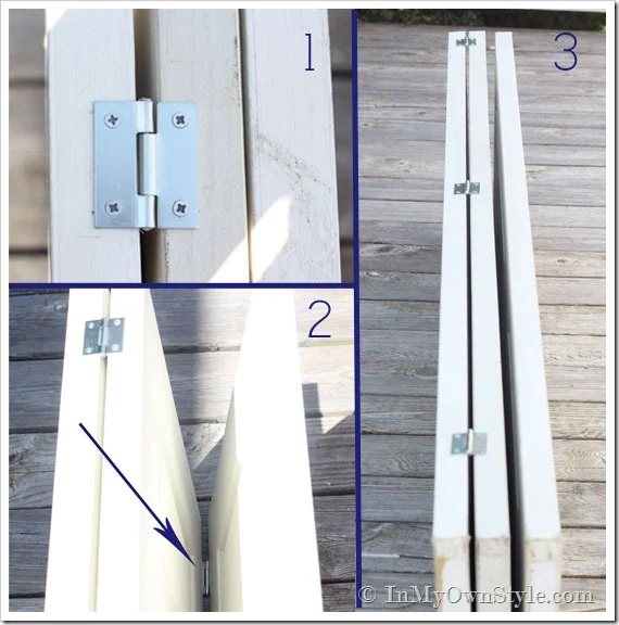 Hinge-placement for a folding screen