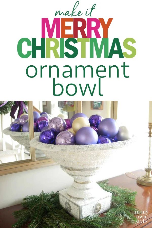 How to make a festive Christmas decoration to hold ornaments.