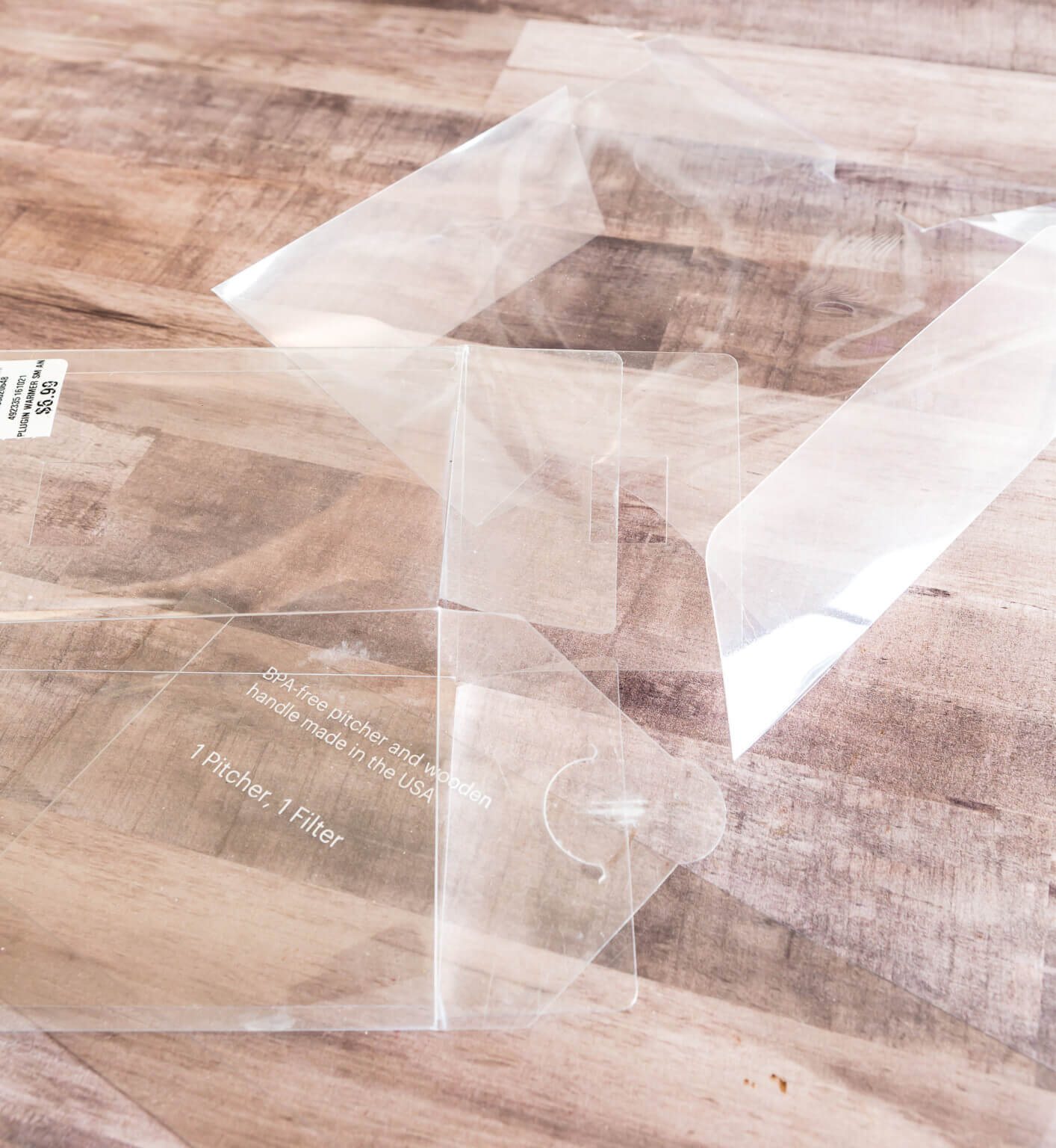 Clear acetate sheets from packaging. I save these to use when crafting.