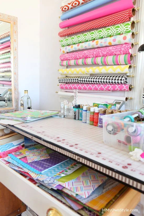 DIY Scrapbook Paper Organizer