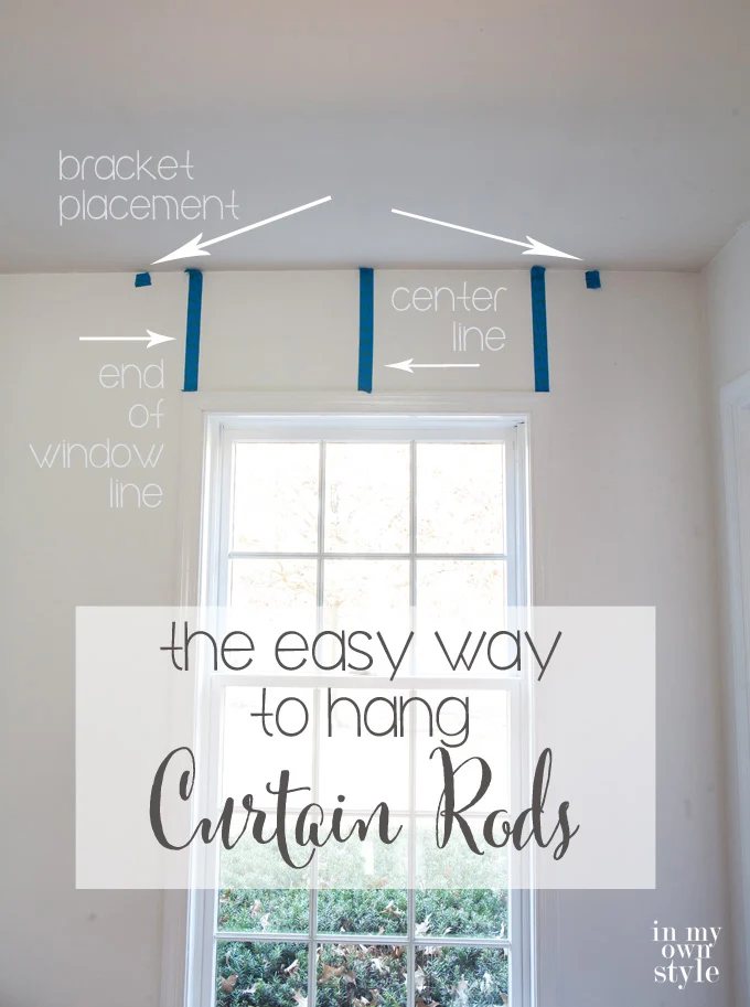 Use-painters-tape-to-help-hang-curtain-rods-level-in-a-few-easy-steps