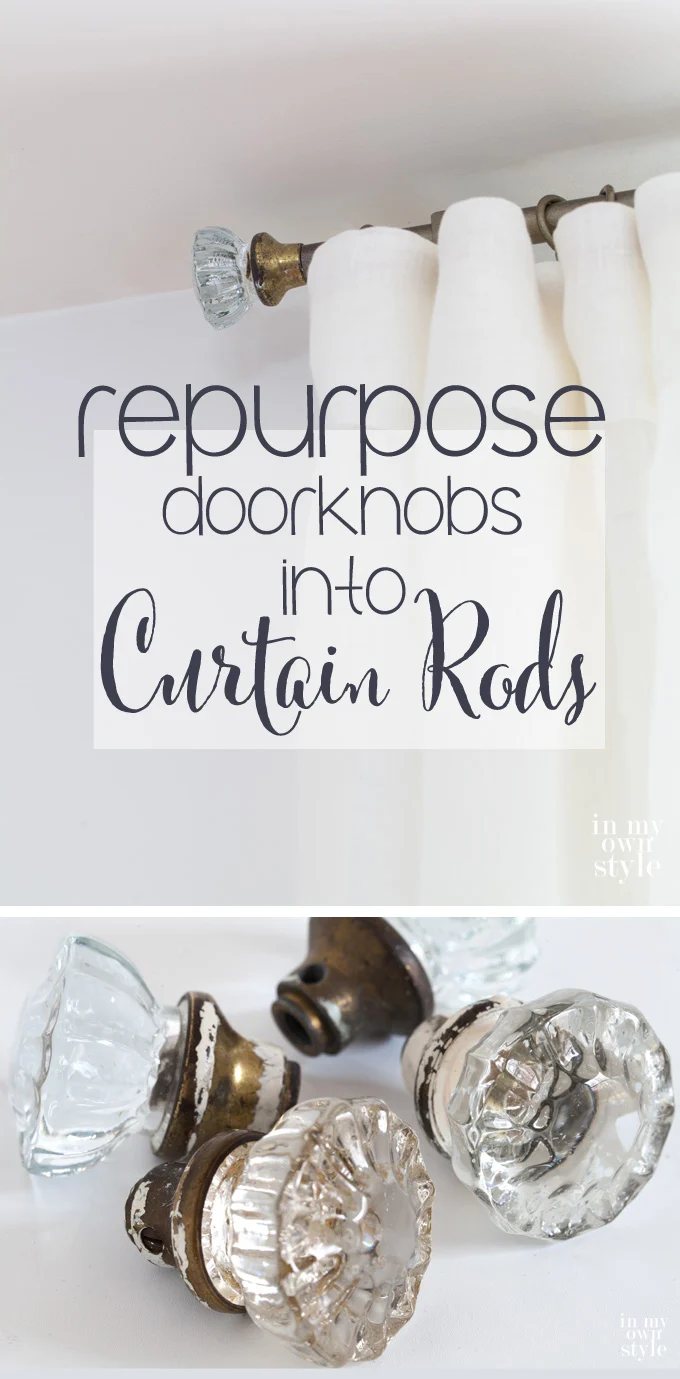 Door Knob & Industrial Pipe Curtain Rods
