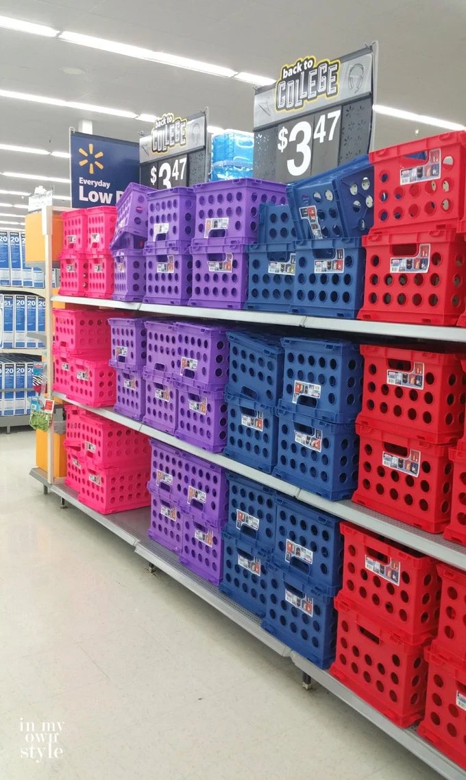 What can you do with a milk crate or storage crates?