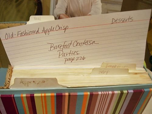 How to organize cookbooks and recipe boxes