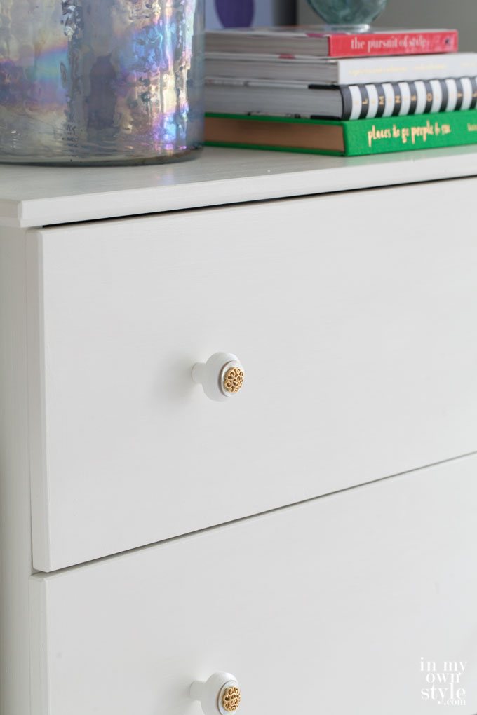 Dresser Makeover: Buttons & Poet’s Paint