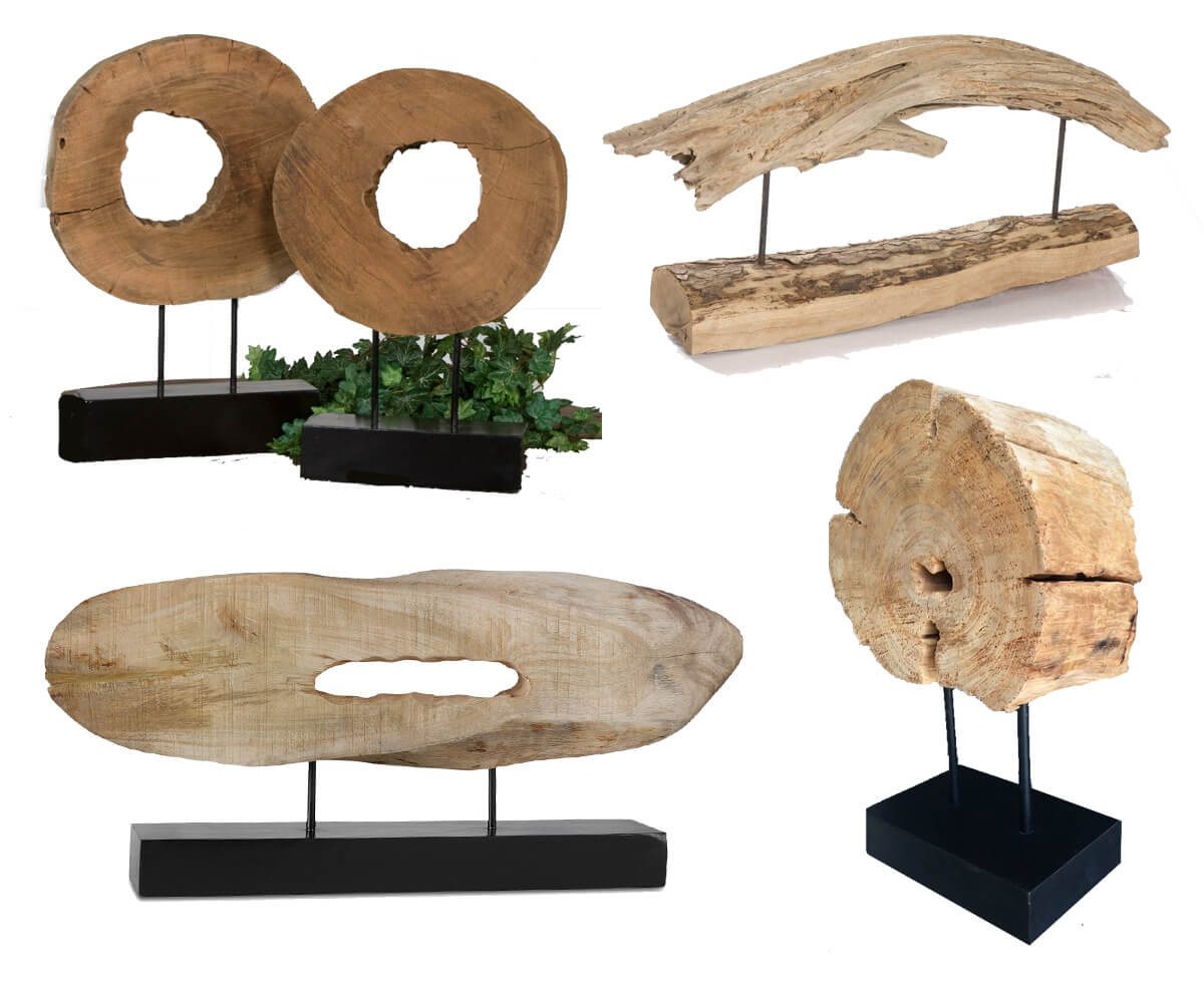 Driftwood Sculpture Table Top Stand DIY