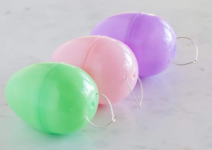 Plastic Easter egg crafts