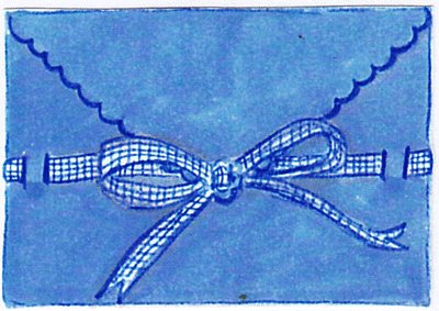 How to weave ribbon through an envelope