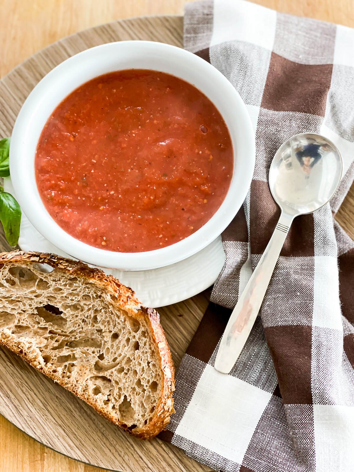 Easy Fire Roasted Vegan Tomato Soup Recipe
