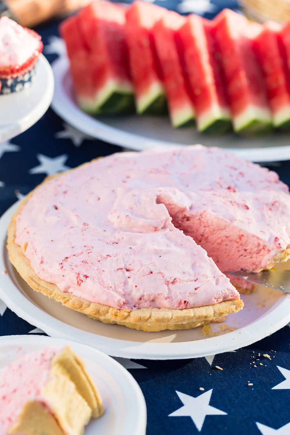 Mile High Strawberry Pie