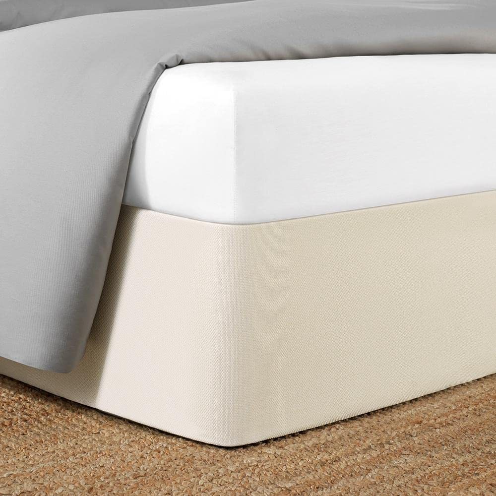 bed wrap on standard bed frame to make it look modern.