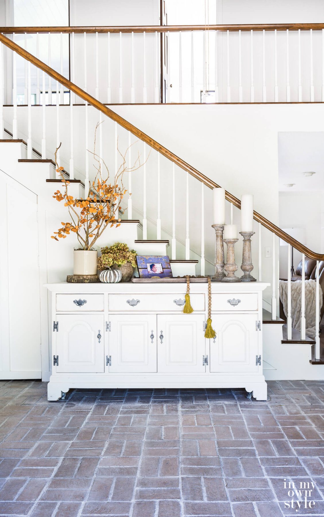 Using a Dresser As an Entryway Table