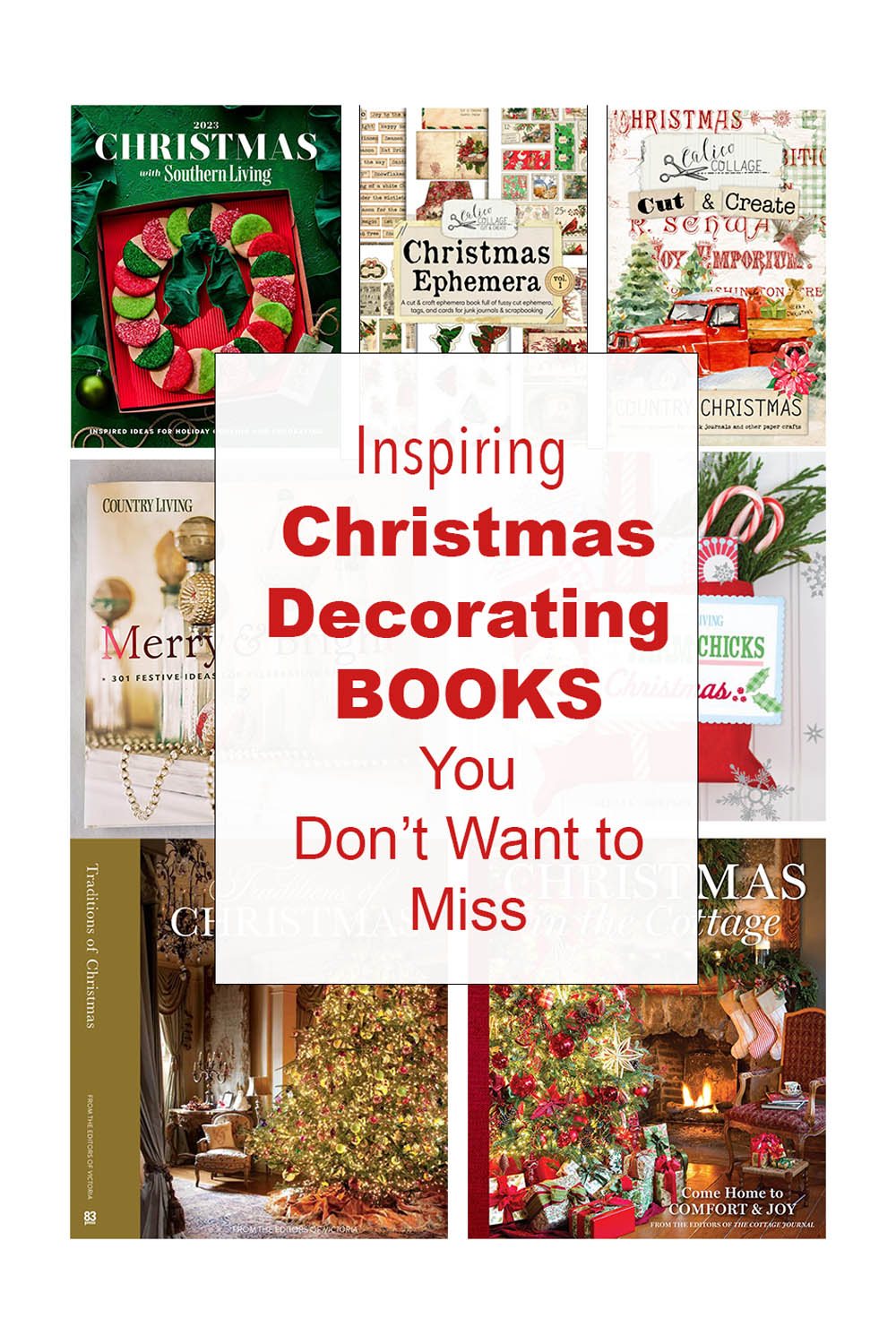 Image of 8 inspiring Christmas decorating books you don't want to miss.