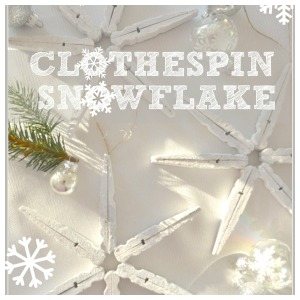 Clothespin ornament