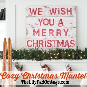 Wood Christmas sign