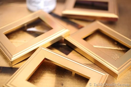 File-cabinet-makeover-Spray-paint-frames-gold