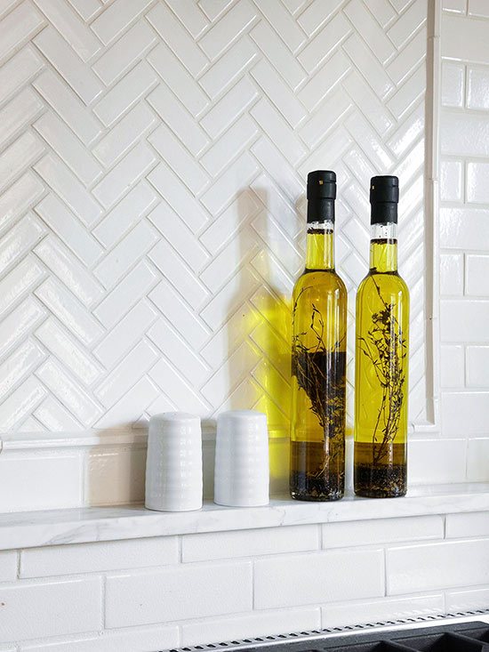 White tile backsplash ideas