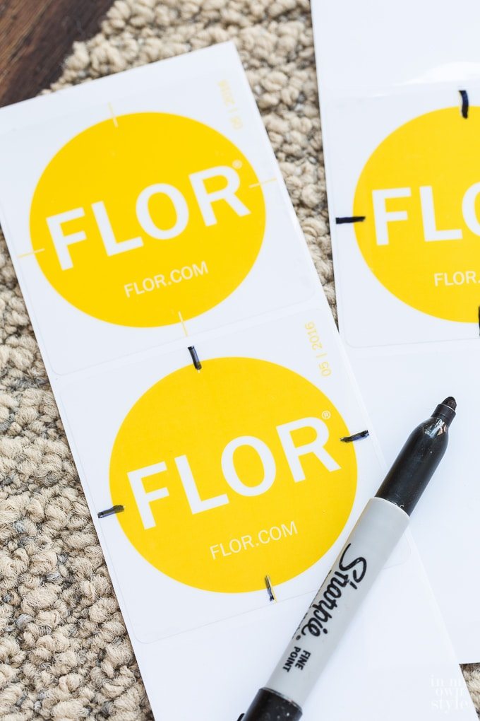 Tip on how to make installing FLOR rug tiles even easier