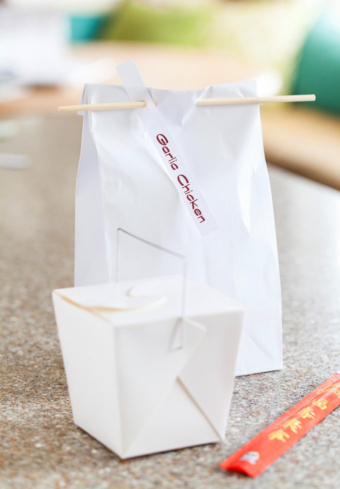 DIY Leftover Bag idea for party food