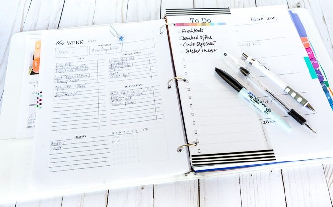 Make your own day planner