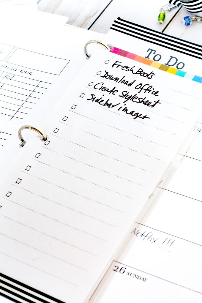 Daily planner to do list free printable planner insert