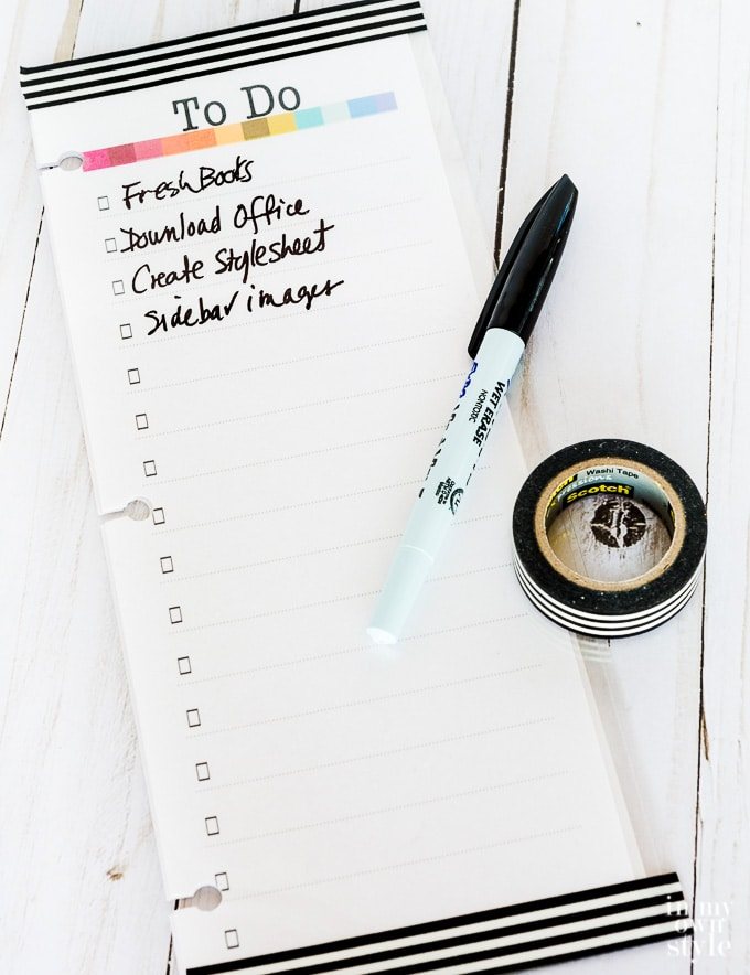 Daily planner free printable to do list