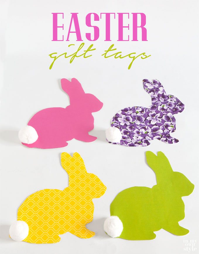Spring bunny gift tag free printable