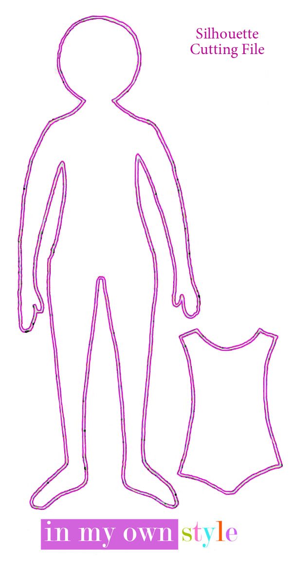 Girl-in-Pink-Gift-tag-for Silhouette cutting machine
