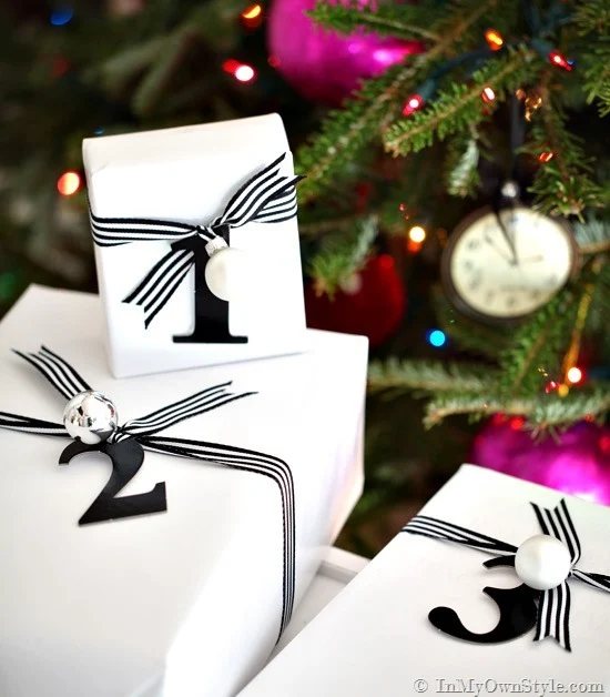 Done In a Minute: Letter & Number Gift Tags