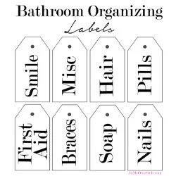 Free Printable Bathroom Labels