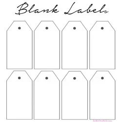 Free Printable Blank Labels