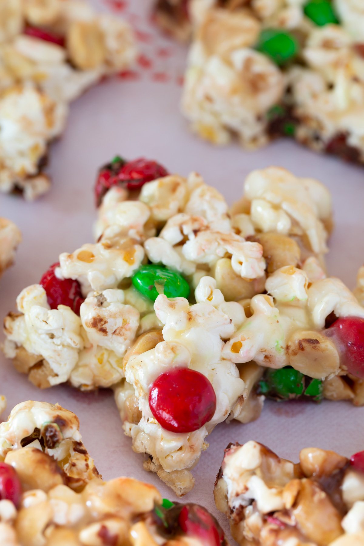 Holiday Popcorn Cake Stars