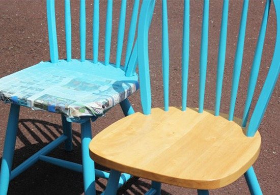 How to spray paint wood chairs