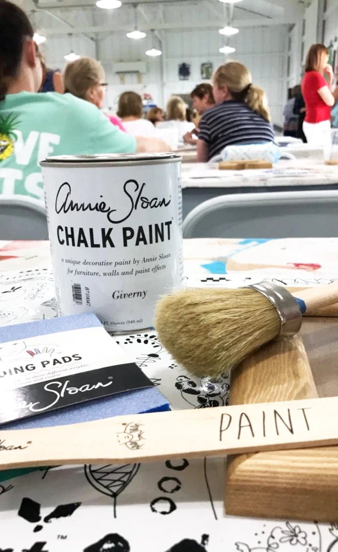 How to Paint Upholstery Fabric with Chalk Paint